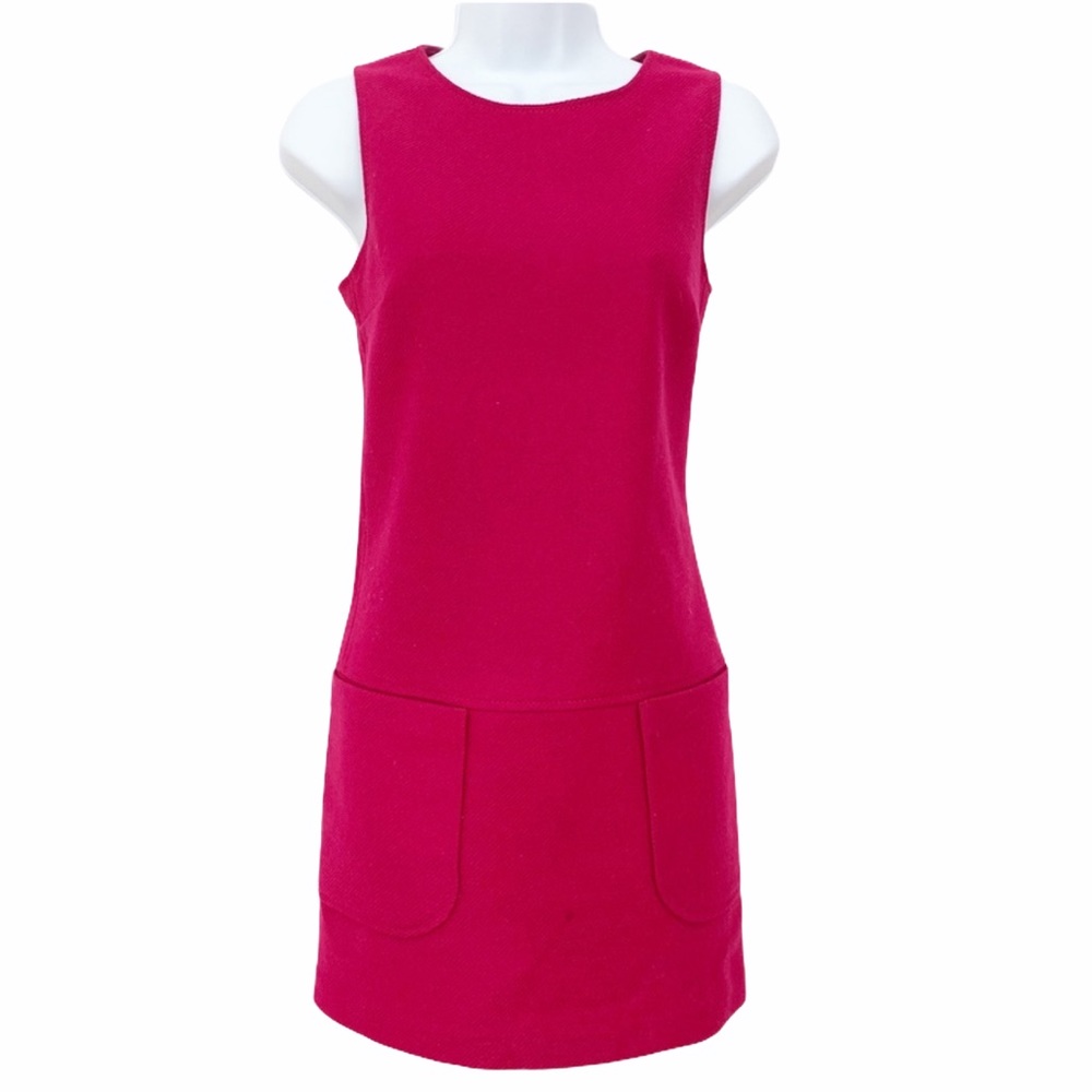 Benetton Wool Shift Dress Tunic Minidress